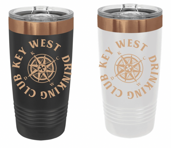 Personalized Drinking Club 20oz Gold Tumbler